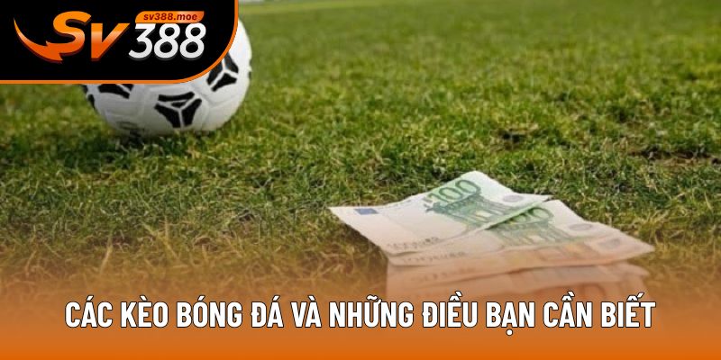 Các kèo bóng đá và những điều bạn cần biết