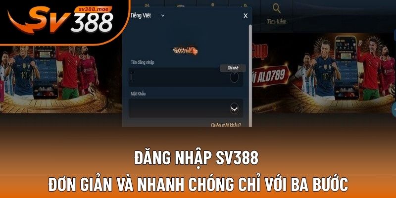 Đăng nhập SV388